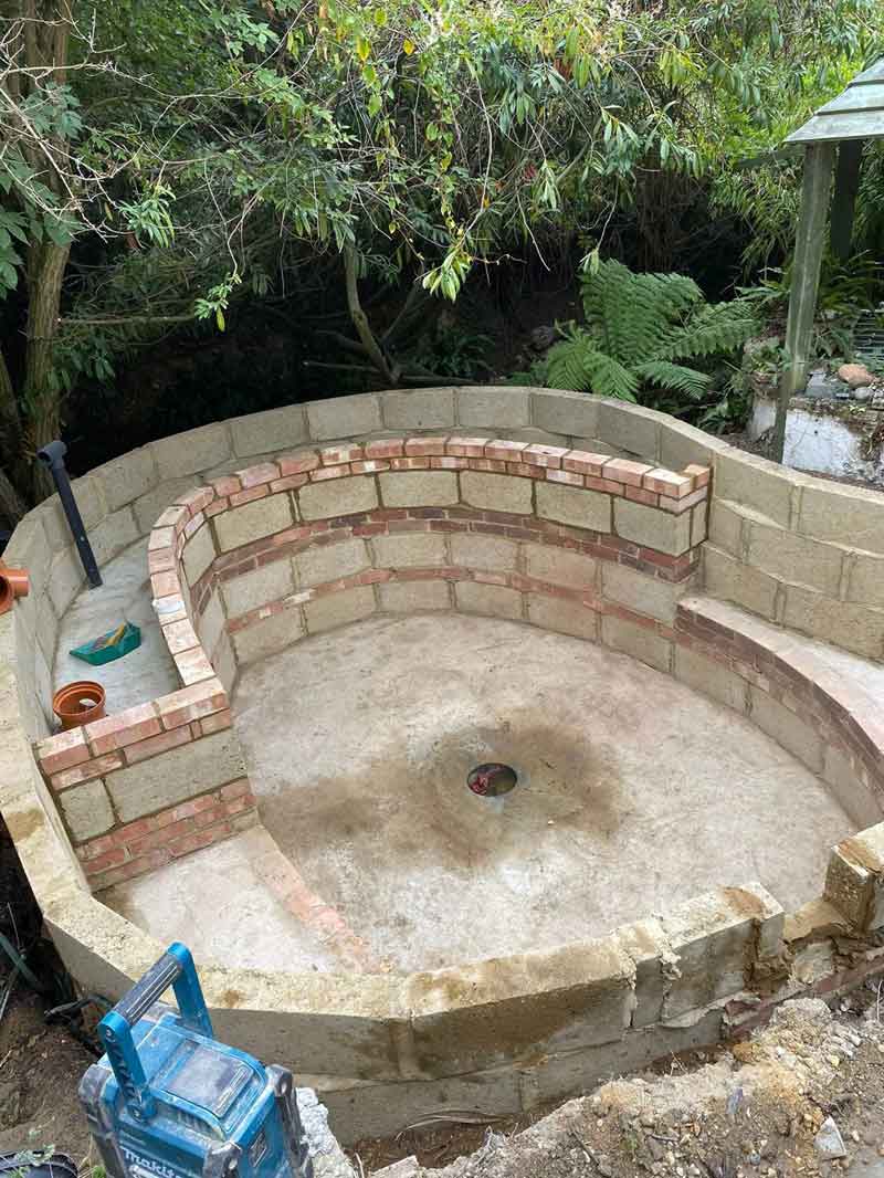 Pond Renovation - G.C Bricklaying